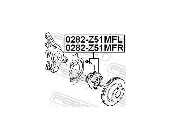 Купить СТУПИЦА ПЕРЕДН ЛЕВАЯ NISSAN MURANO Z51 2007-2014 0282-Z51MFL