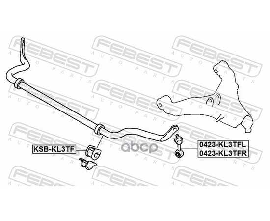 Купить ТЯГА СТАБИЛИЗАТОРА ПЕРЕДНЯЯ R FIAT FULLBACK 2016- FEBEST 0423-KL3TFR