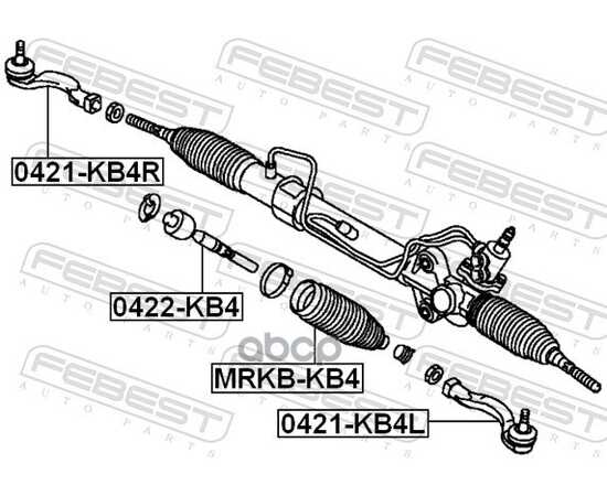 Купить НАКОНЕЧНИК РУЛЕВОЙ ЛЕВЫЙ MITSUBISHI L200 05-, PAJERO SPORT 08- 0421-KB4L