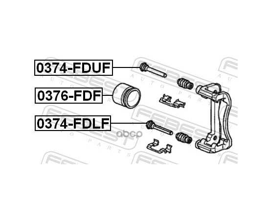 Купить ВТУЛКА НАПРАВЛЯЮЩАЯ ПЕРЕДН СУППОРТА HONDA ACCORD CL# 2002-2008 0374-FDLF