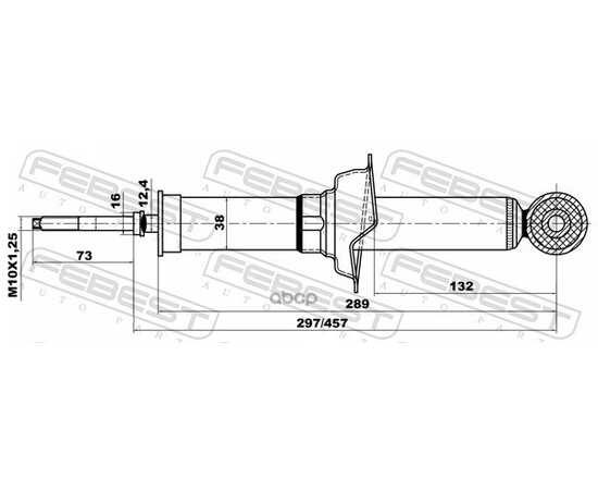 Купить АМОРТИЗАТОР ЗАДНИЙ L=R MITSUBISHI LANCER 2007.03- FEBEST 04658544R