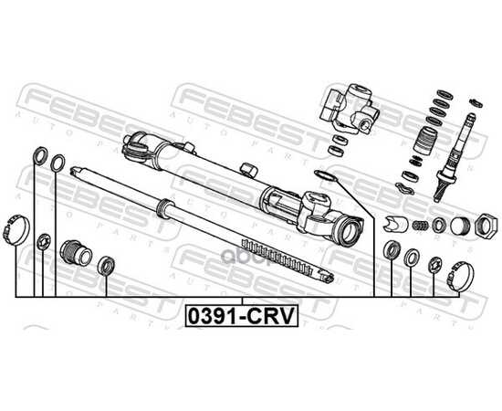 Купить РЕМКОМПЛЕКТ РУЛЕВОЙ РЕЙКИ HONDA CR-V 2007­2011 0391-CRV