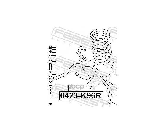 Купить ТЯГА ЗАДНЕГО СТАБИЛИЗАТОРА L=R MITSUBISHI CHALLENGER K90# 1996.05-2001.08 FEBEST 0423-K96R