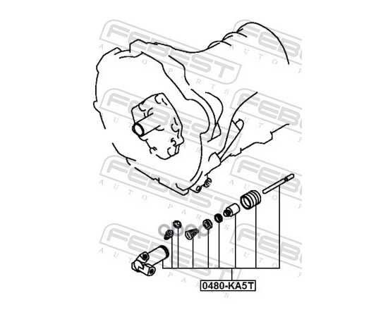 Купить ЦИЛИНДР СЦЕПЛЕНИЯ РАБОЧИЙ MITSUBISHI PAJERO/CHALLENGER KH# 2008- 0480-KA5T