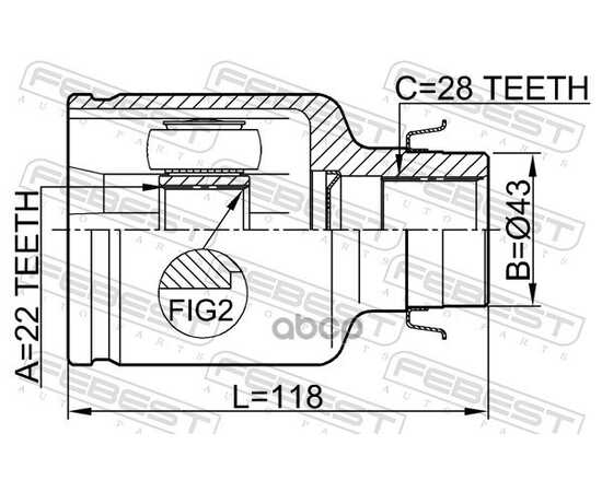 Купить ШРУС ВНУТР ПРАВЫЙ MAZDA 3 (BL/BK) 0511-M316ATRH