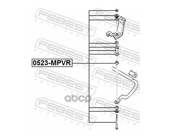 Купить ТЯГА СТАБИЛИЗАТОРА ЗАДНЯЯ MAZDA MPV LV 1990-1999 0523-MPVR