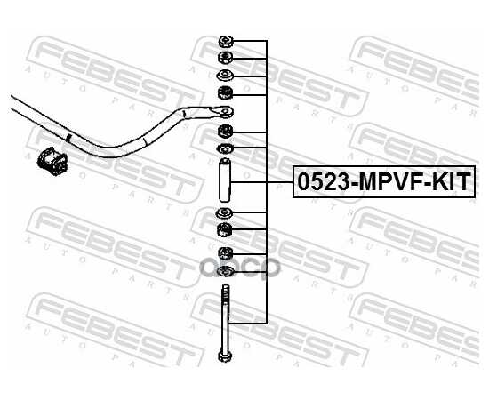 Купить ТЯГА СТАБИЛИЗАТОРА ПЕРЕДНЯЯ MAZDA MPV LV 4WD 1990-1999 0523-MPVF-KIT