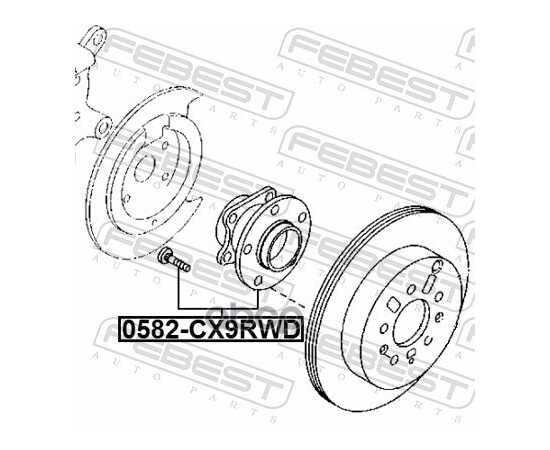 Купить СТУПИЦА ЗАДНЯЯ MAZDA MPV LY 2005-2007 FEBEST 0582-CX9RWD