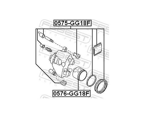 Купить РЕМКОМПЛЕКТ ТОРМОЗНОГО СУППОРТА 0575-GG18F