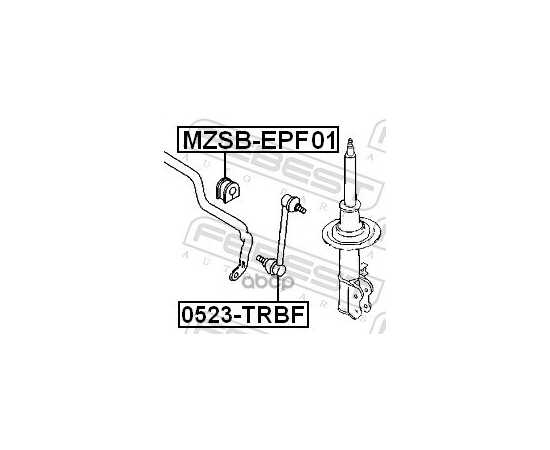 Купить ТЯГА СТАБИЛИЗАТОРА ПЕРЕДНЯЯ MAZDA 2 07-14, FORD FIESTA VI 0523-TRBF