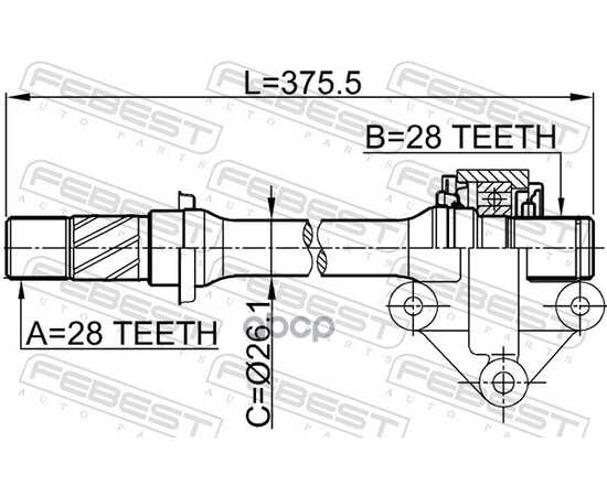 Купить ВАЛ ПРИВОДА MAZDA FAMILIA BJ 1998-2003 0512-CP