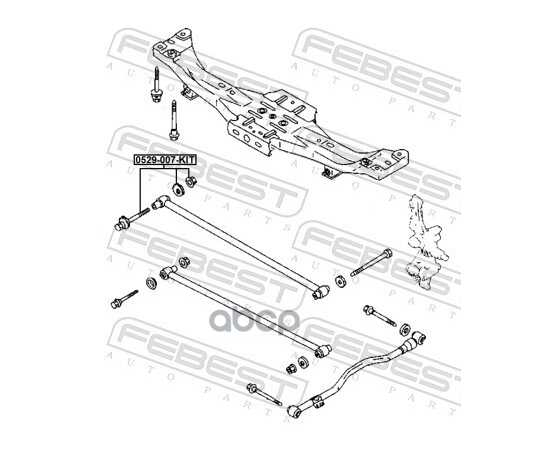 Купить БОЛТ С ЭКСЦЕНТРИКОМ РЕМКОМПЛЕКТ MAZDA 323 BA 1994-2000 FEBEST 0529-007-KIT