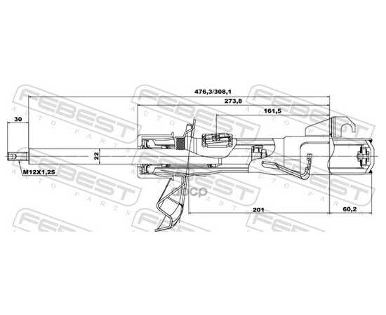 Купить АМОРТИЗАТОР ПЕРЕДН ЛЕВЫЙ MAZDA 3 (BK) 05665298FL