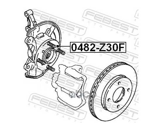 Купить СТУПИЦА В СБОРЕ ПЕРЕДНЯЯ MITSUBISHI COLT 04- 0482-Z30F