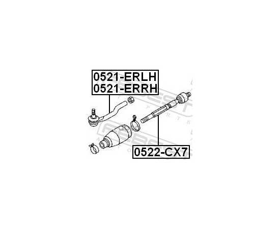 Купить НАКОНЕЧНИК РУЛЕВОЙ ПРАВЫЙ MAZDA CX-7 ER 2006-2012 0521-ERRH