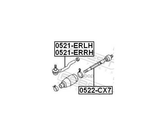 Купить НАКОНЕЧНИК РУЛЕВОЙ ЛЕВЫЙ MAZDA CX-7 ER 2006-2012 0521-ERLH