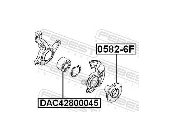 Купить СТУПИЦА ПЕРЕДНЯЯ MAZDA 6 WAGON GY 2002-2005 FEBEST 0582-6F