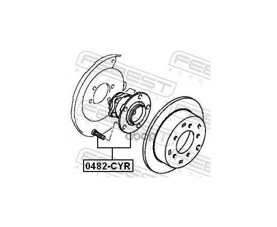 Купить СТУПИЦА В СБОРЕ ЗАДНЯЯ MITSUBISHI LANCER CY,CZ# 2007.03- 0482-CYR