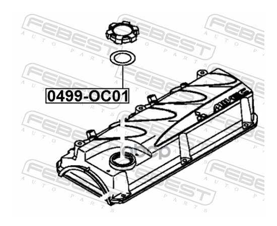 Купить ПРОКЛАДКА КРЫШКИ МАСЛОЗАЛИВНОЙ ГОРЛОВИНЫ 0499-OC01