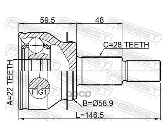 Купить ШРУС ВНЕШНИЙ MAZDA 3 BM 2013-2015 0510-BMAT