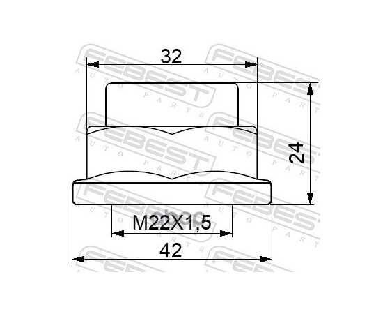 Купить ГАЙКА MITSUBISHI LANCER 2007- 0498-NHUB01