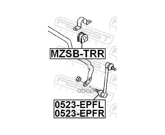 Купить ТЯГА СТАБИЛИЗАТОРА ПЕРЕДНЕГО R FEBEST 0523-EPFR