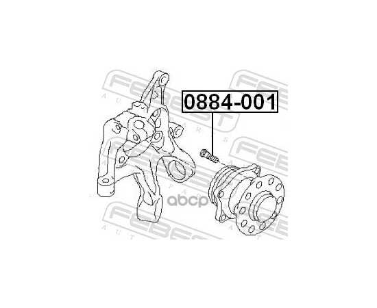 Купить ШПИЛЬКА КОЛЕСНАЯ SUBARU IMPREZA G11 2000.04-2007.06 0884-001