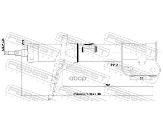 Купить АМОРТИЗАТОР ПЕРЕДНИЙ ЛЕВЫЙ HYUNDAI SANTA FE 06 (ALABAMA PLANT-CAN) 2006- [HAC] 12110-017FL