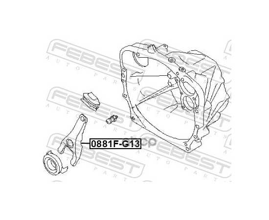 Купить ВИЛКА СЦЕПЛЕНИЯ SUBARU FORESTER 96-19, LEGASY 93-19 0881F-G13