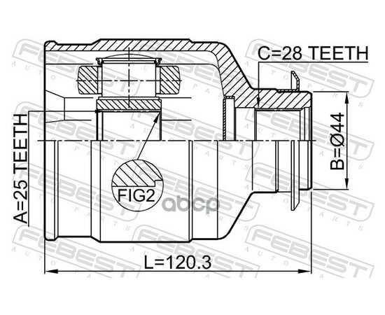 Купить ШРУС ВНУТРЕННИЙ HYUNDAI IX35/TUCSON 10MY 2009-2015 1211-IX35RH