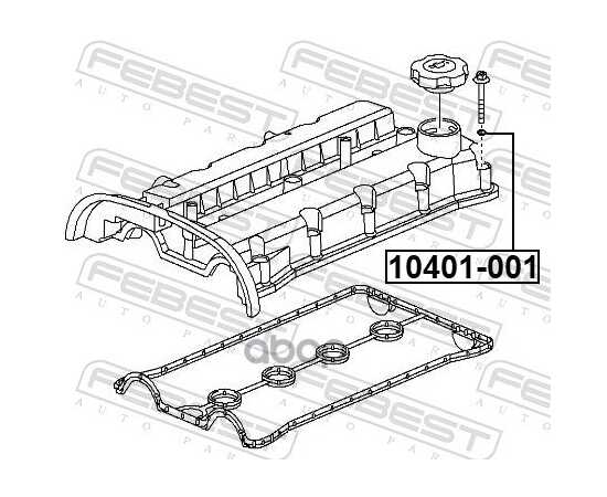 Купить ПРОКЛАДКА ПОД БОЛТ КРЕПЛЕНИЯ КЛАПАННОЙ КРЫШКИ CHEVROLET AVEO (NON CANADA AND US) 2012-2018 FEBEST 10401-001