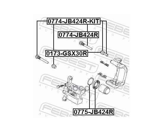 Купить ВТУЛКА НАПРАВЛЯЮЩАЯ ЗАДН СУППОРТА SUZUKI GRAND VITARA 2006-2014 0774-JB424R