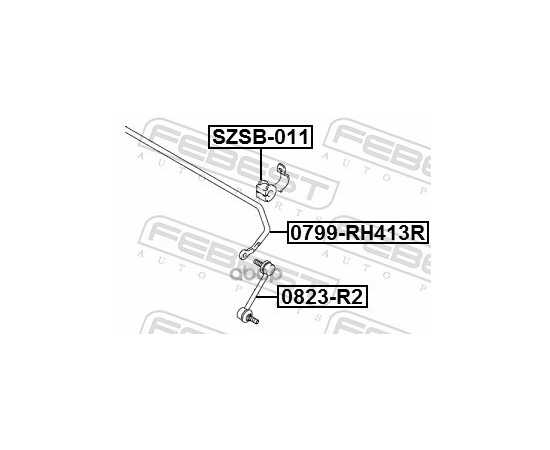 Купить СТАБИЛИЗАТОР ЗАДНИЙ SUZUKI LIANA 2001-2008 FEBEST 0799-RH413R