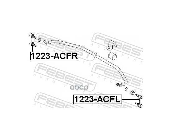 Купить ТЯГА СТАБИЛИЗАТОРАПЕРЕДН ПРАВАЯ MITSUBISHI LANCER CY 1223-ACFR