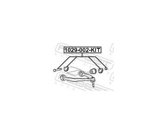 Купить БОЛТ С ЭКСЦЕНТРИКОМ РЕМКОМПЛЕКТ CADILLAC ESCALADE (2WD) 1999-2017 FEBEST 1029-002-KIT