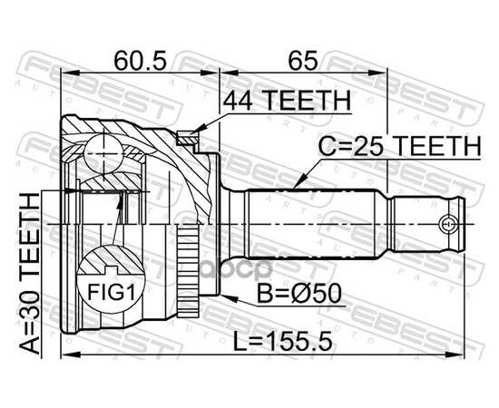 Купить ШРУС ВНЕШНИЙ HYUNDAI ELANTRA/LANTRA (CA) 2000-2006 1210-014A44