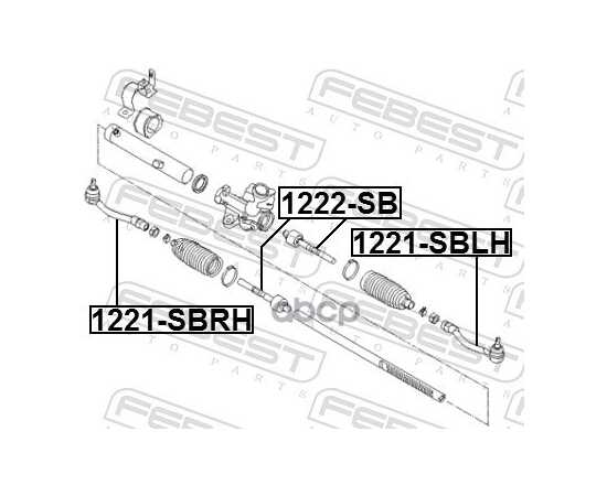 Купить НАКОНЕЧНИК РУЛЕВОЙ ЛЕВЫЙ HYUNDAI SOLARIS 2011-2016 1221-SBLH