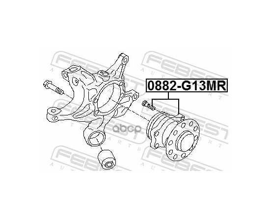 Купить СТУПИЦА ЗАДНЯЯ SUBARU IMPREZA XV G33 2011-2016 FEBEST 0882-G13MR