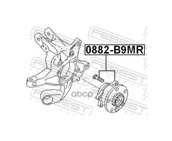 Купить СТУПИЦА ЗАДНЯЯ SUBARU TRIBECA W10 2004.11- FEBEST 0882-B9MR