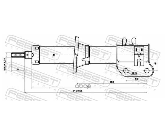 Купить АМОРТИЗАТОР ПЕРЕДН ЛЕВЫЙ CHEVROLET MATIZ/SPARK (M100) 1998-2005 10667898FL