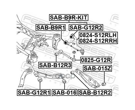 Купить РЫЧАГ ЗАДН ПОДВЕСКИ ВЕРХ ПРАВ SUBARU LEGACY/LEGACY OUTBACK B14 09-14 0824-S12RRH