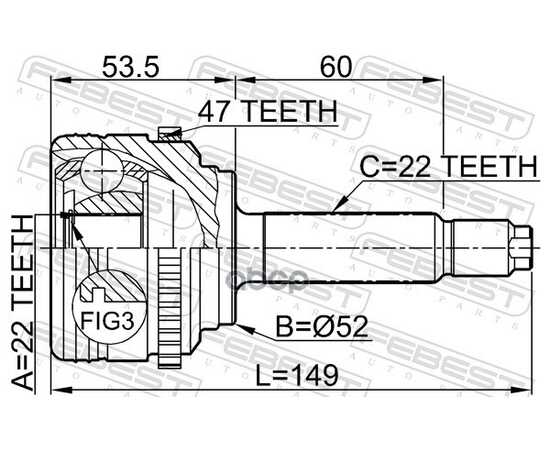 Купить ШРУС ВНЕШНИЙ CHEVROLET AVEO 09- 1110-007A47