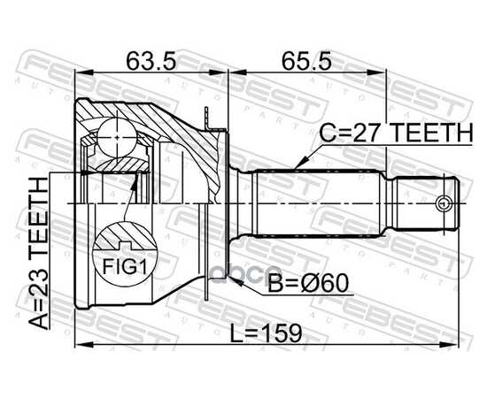 Купить ШРУС ВНЕШНИЙ HYUNDAI SONATA 99-01, MITSUBISHI RVR 91-97 1210-006