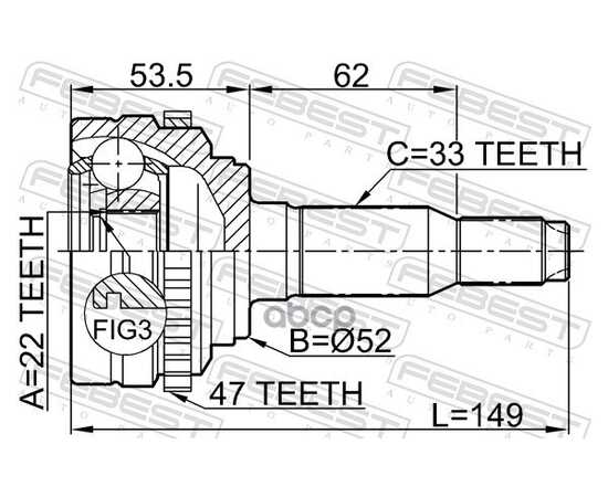 Купить ШРУС ВНЕШНИЙ CHEVROLET LACETTI 1110-J200A47