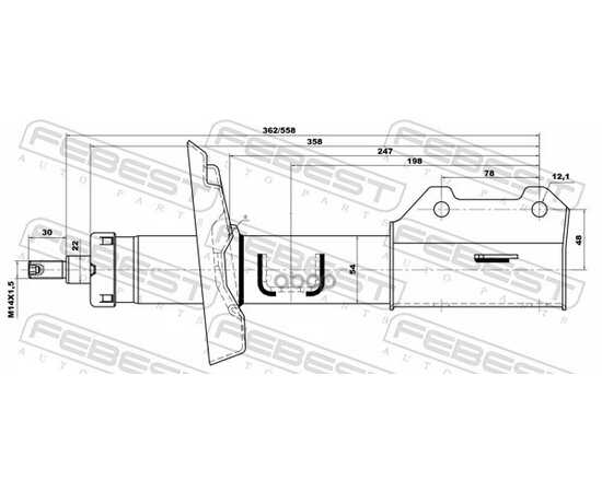 Купить АМОРТИЗАТОР ПЕРЕДНИЙ L CHEVROLET CRUZE/OPEL ASTRA J FEBEST 10660617FL