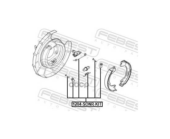 Купить К-КТ МОНТАЖНЫЙ БАРАБАННЫХ КОЛОДОК KIA OPTIMA 2010-2015 1204-SONR-KIT