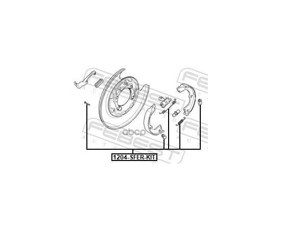 Купить К-КТ МОНТАЖНЫЙ БАРАБАННЫХ КОЛОДОК HYUNDAI SANTA FE 2015- 1204-SFER-KIT