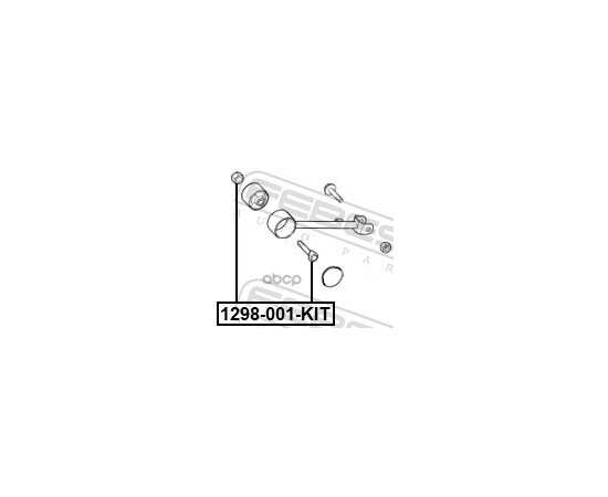 Купить БОЛТ КРЕПЛЕНИЯ ПОДВЕСКИ РЕМКОМПЛЕКТ HYUNDAI AZERA 05 2005- FEBEST 1298-001-KIT