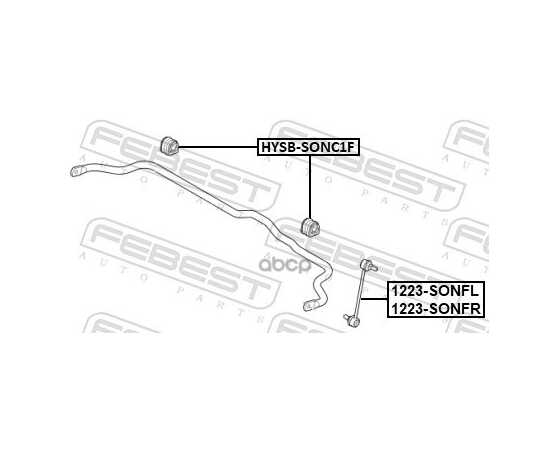 Купить ТЯГА СТАБИЛИЗАТОРА ПЕРЕДН ЛЕВАЯ HYUNDAI SONATA 14-, KIA OPTIMA 15-, K5 1223-SONFL