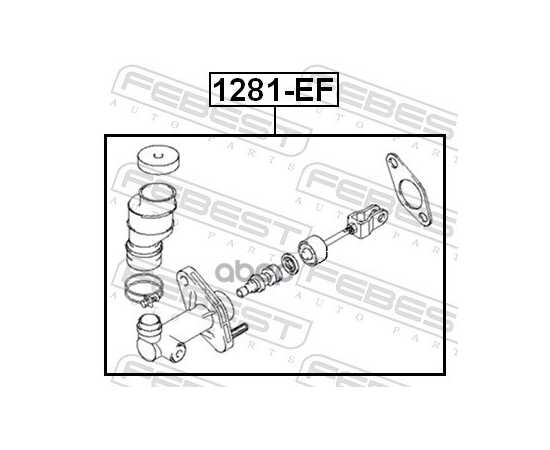 Купить ЦИЛИНДР СЦЕПЛЕНИЯ ГЛАВНЫЙ 1281-EF